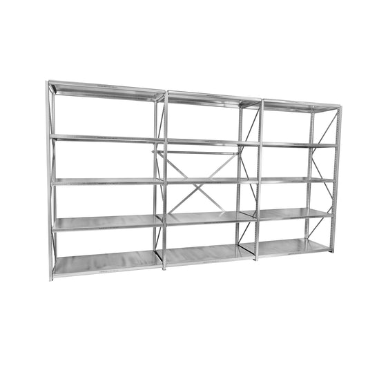 Zestaw: Regał Półkowy + 2 Regały Dostawne NEDCON 2100mm x 1230mm 150kg