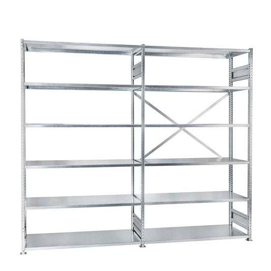 Zestaw: Regał Półkowy + Regał Dostawny 2200mm x 1230mm x 400mm - 80kg