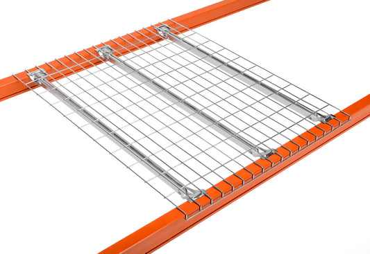 Półka siatkowa ocynkowana TROAX 1100×890 mm, nośność 800 kg/m², wzmocnienie omega