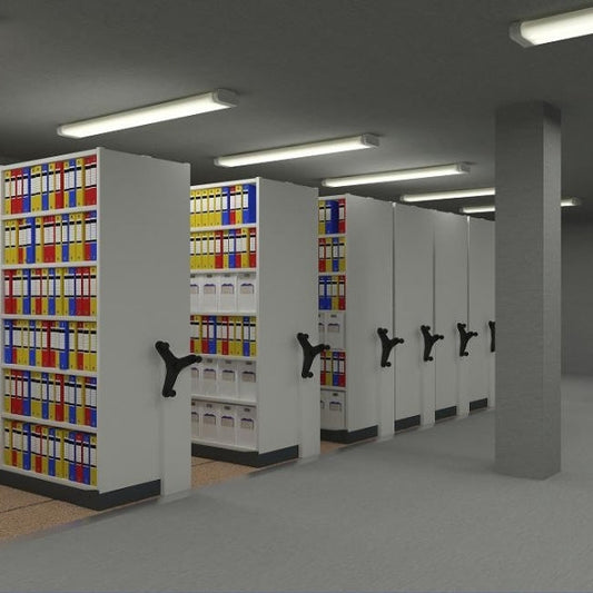 Nowoczesne systemy archiwizacji - regały biurowe z rozwiązaniami mobilnymi