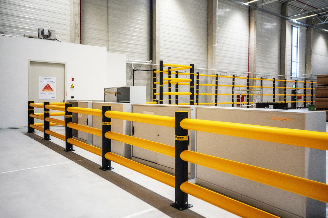 Barierki ochronne w magazynie – ochrona pracowników i infrastruktury