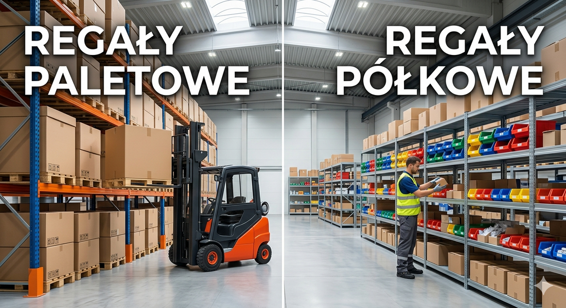Regały paletowe a regały półkowe – zastosowanie i najważniejsze różnice