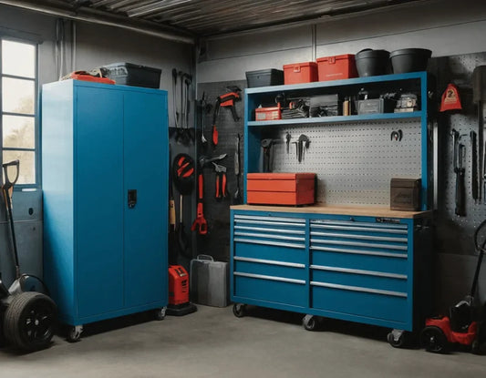 Metalowe szafy warsztatowe – bezpieczne przechowywanie narzędzi i części