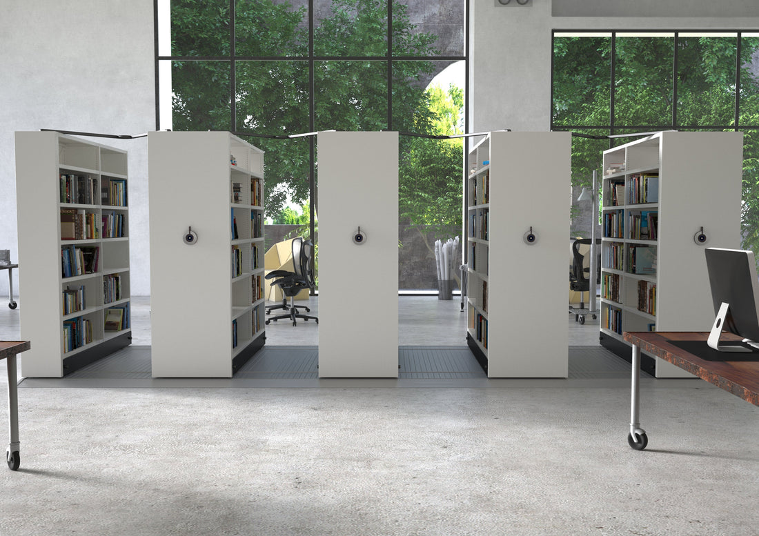 Nowoczesne regały biurowe – mobilne i przesuwne systemy przechowywania