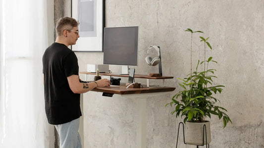 Regały standing desk compatible - dopasowanie do biurek stojących