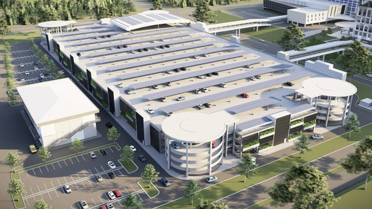 Struktury solarne na parkingach wielopoziomowych