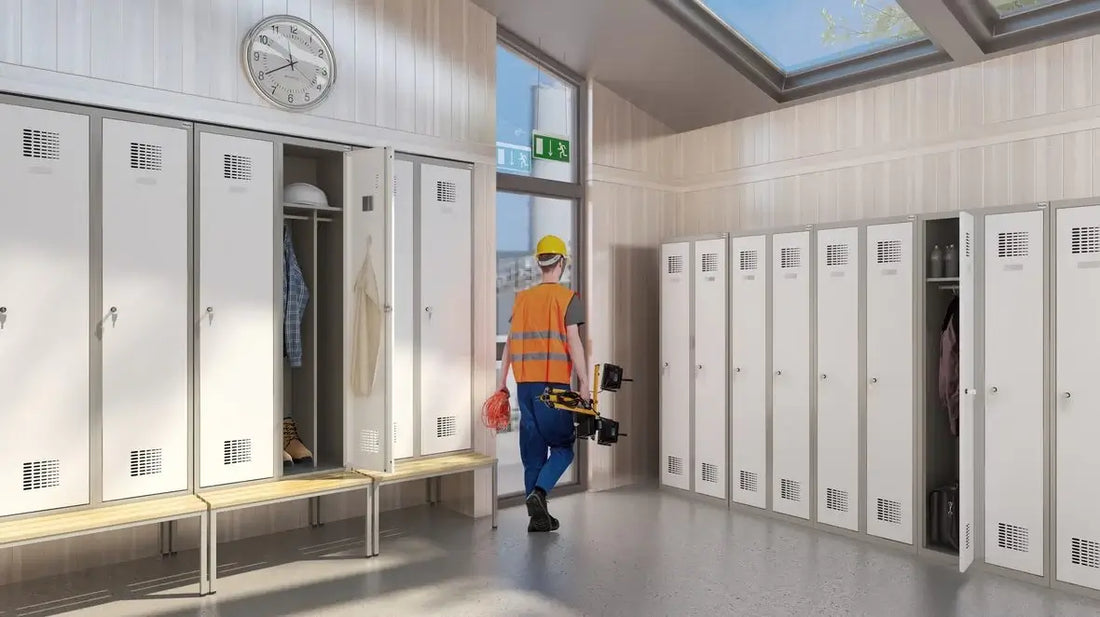 Modularne szafki socjalne z elastycznymi konfiguracjami dostosowanymi do potrzeb różnych zespołów pracowniczych