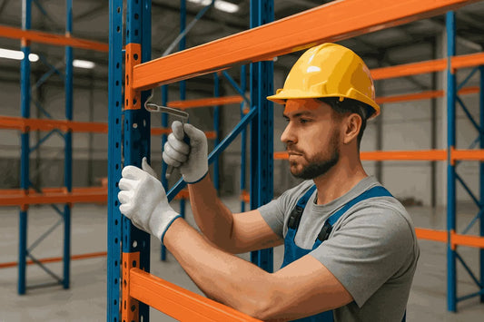 Kotwienie regałów magazynowych do posadzki zgodnie z wymaganiami technicznymi i obowiązującymi normami bezpieczeństwa