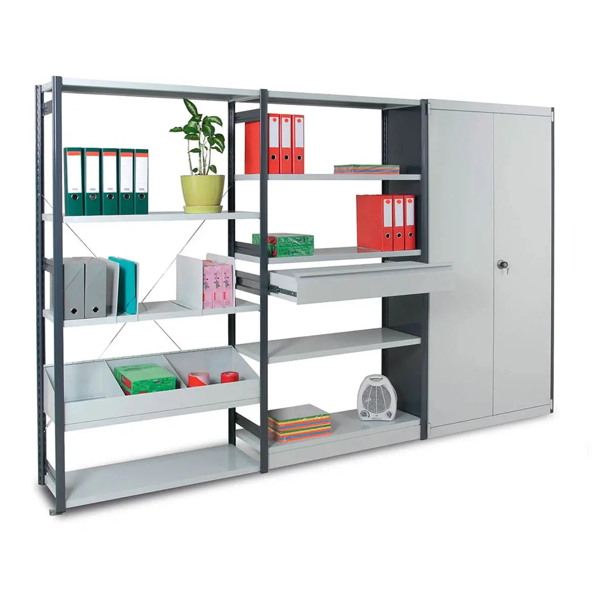 Regały biurowe w sklepie MS Regały z systemami przechowywania dokumentów i materiałów biurowych dla kategorii regałów biurowych