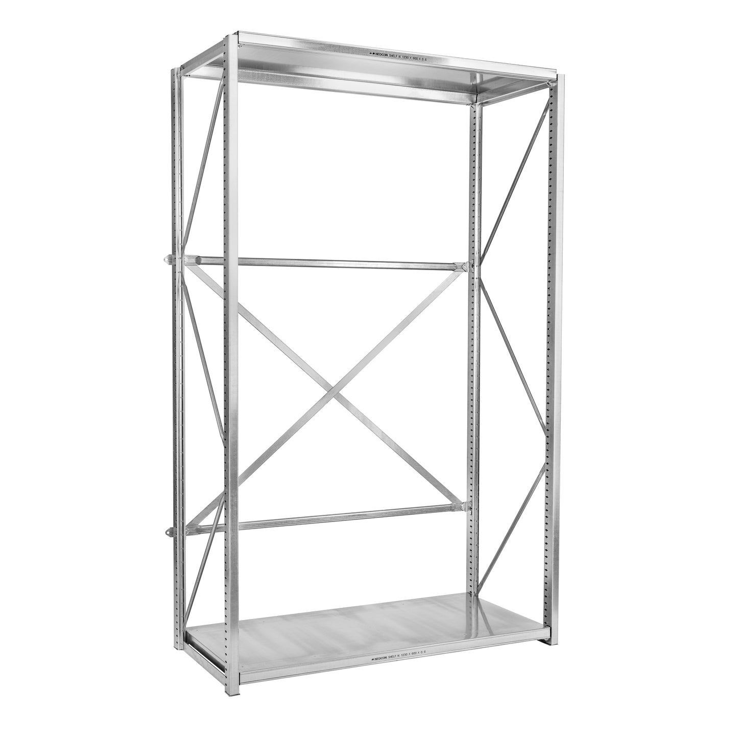 Regał Półkowy NEDCON metalowy ocynkowany 2100mm x 1230mm 150kg
