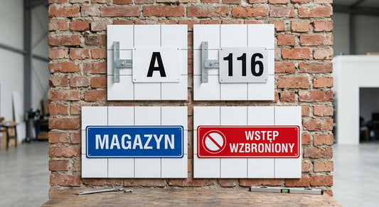 Tabliczka Magazynowa Plastikowa z Własnym Nadrukiem