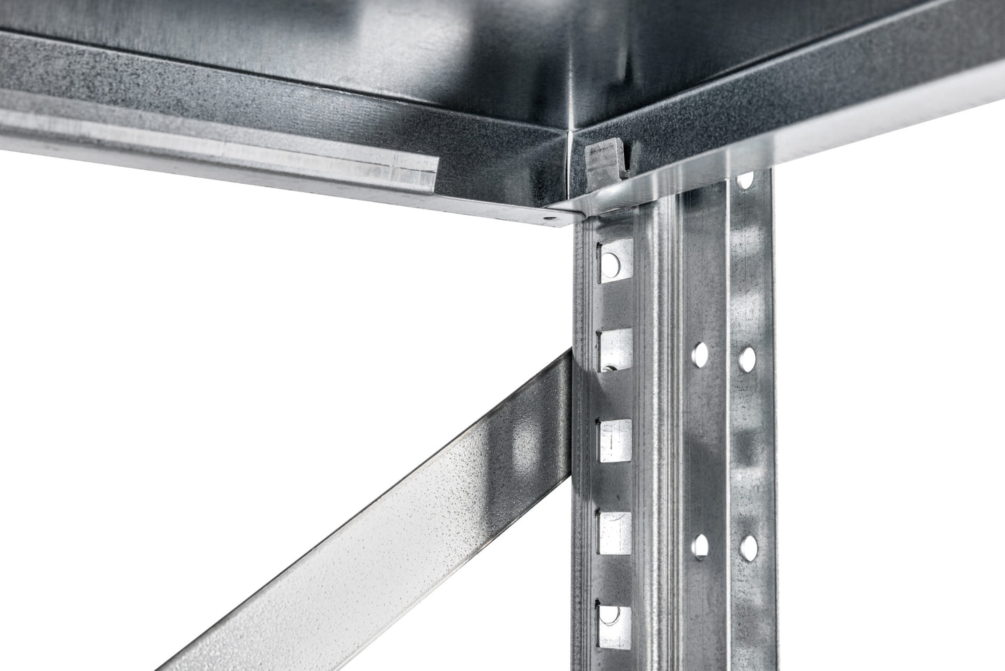 Zestaw: 204 półki 1230mm x 600mm + 60 ram + 15 stężeń krzyżowych