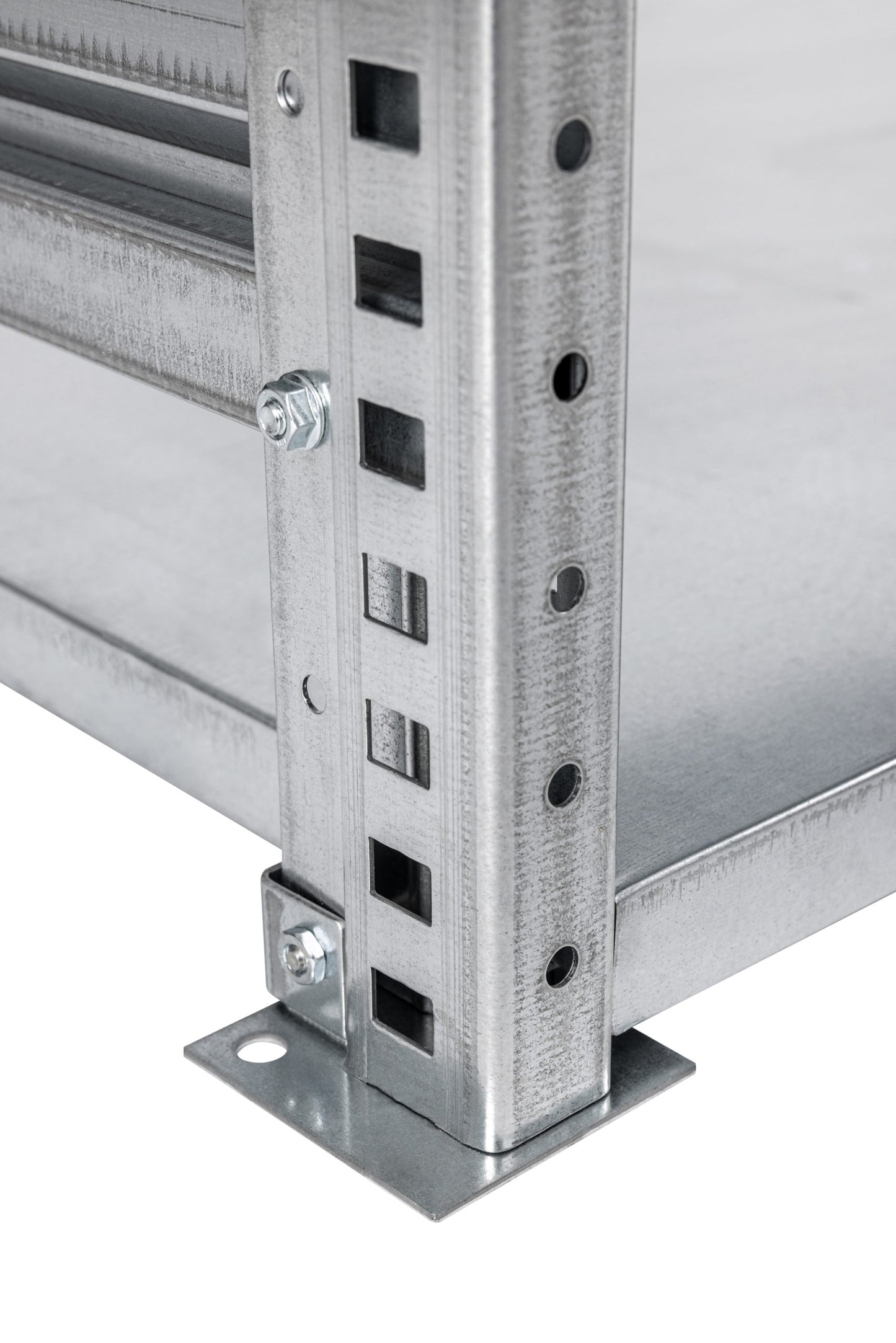 Zestaw: 204 półki 1230mm x 600mm + 60 ram + 15 stężeń krzyżowych