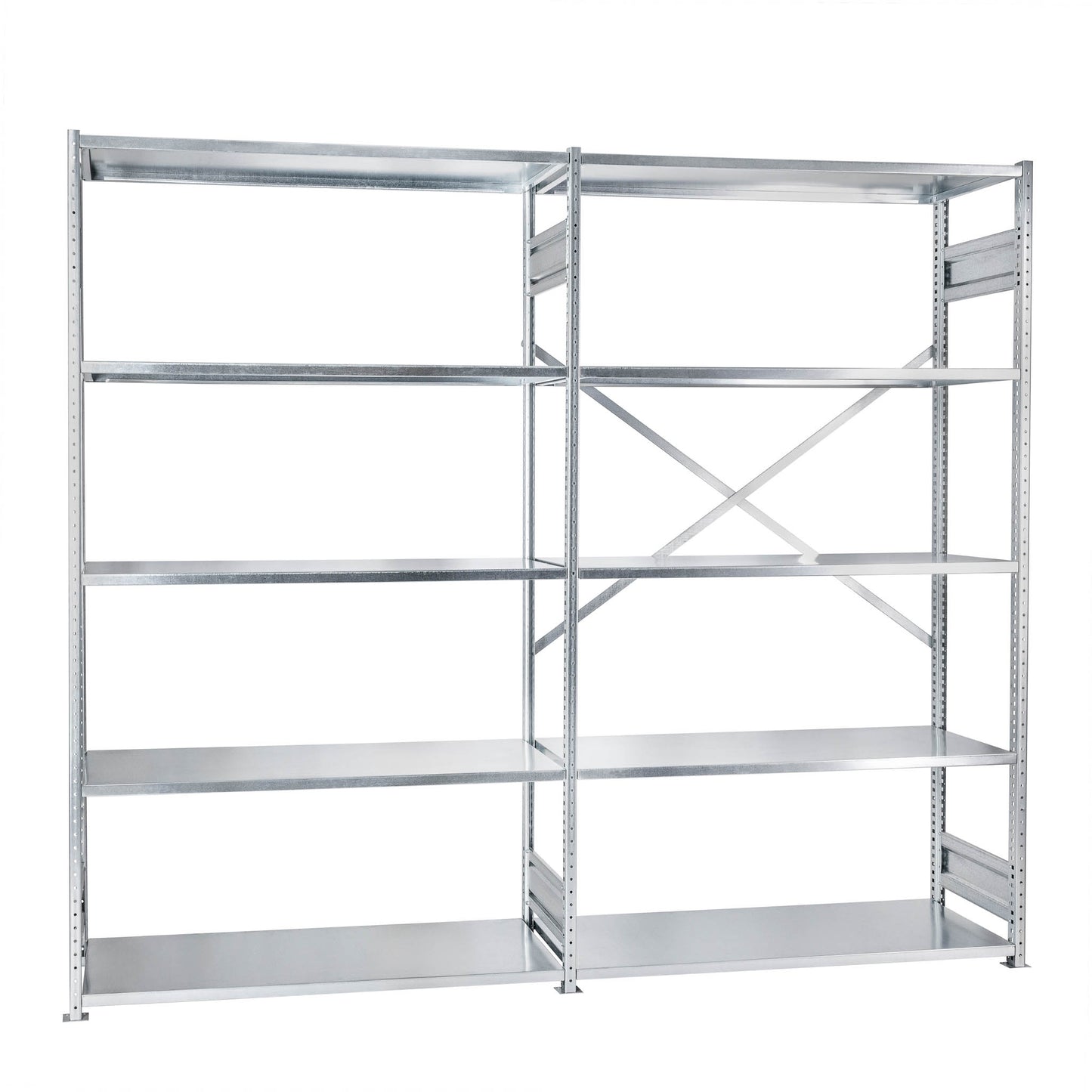 Zestaw: Regał Półkowy + Regał Dostawny 2200mm x 1230mm x 400mm - 80kg