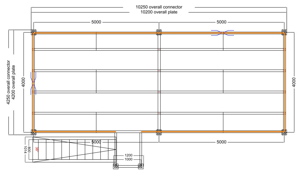 Antresola Magazynowa MANORGA 10×4 m, 40m², nośność 400 kg/m²