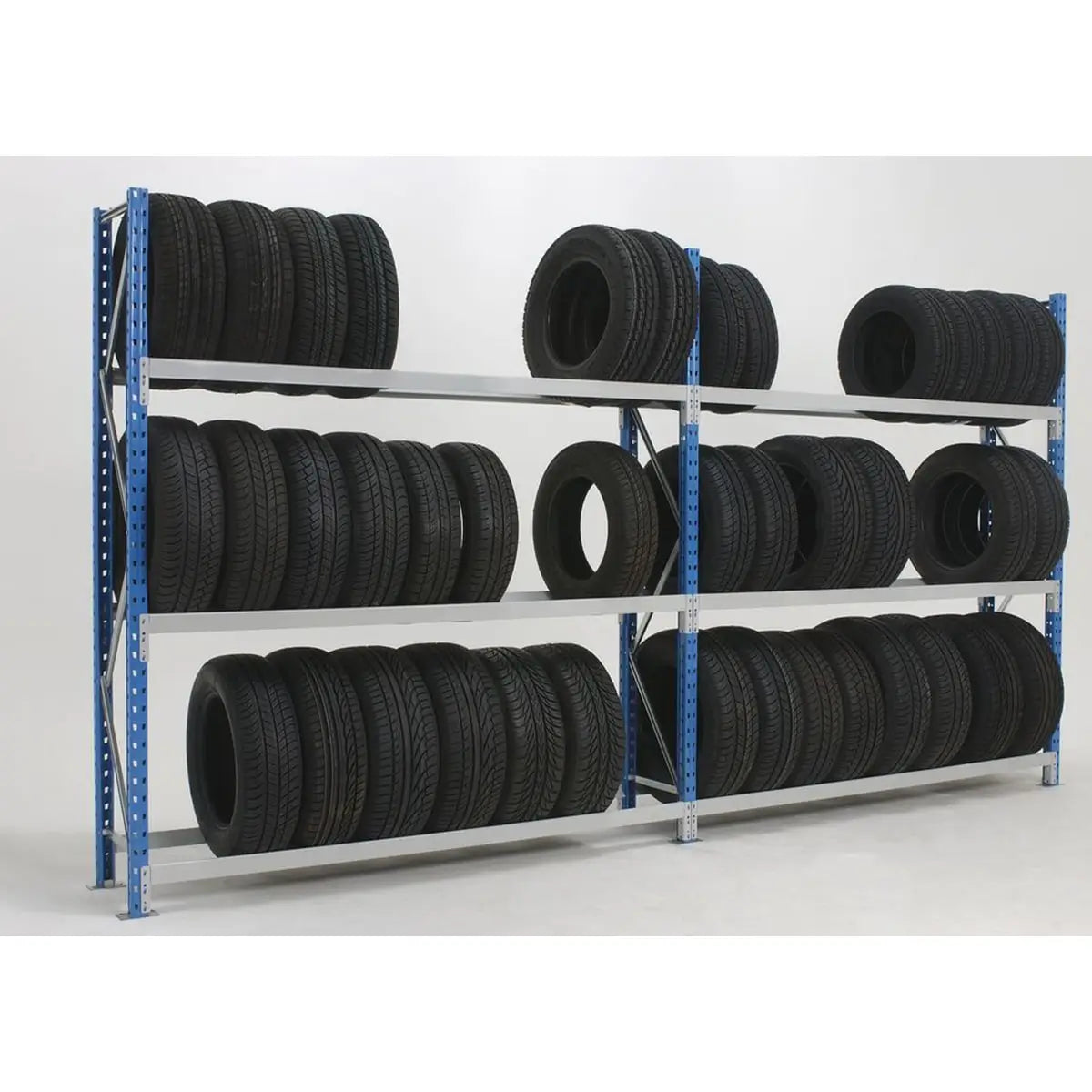 Regały na opony w sklepie MS Regały ze specjalnymi konstrukcjami do przechowywania opon samochodowych dla kategorii opon