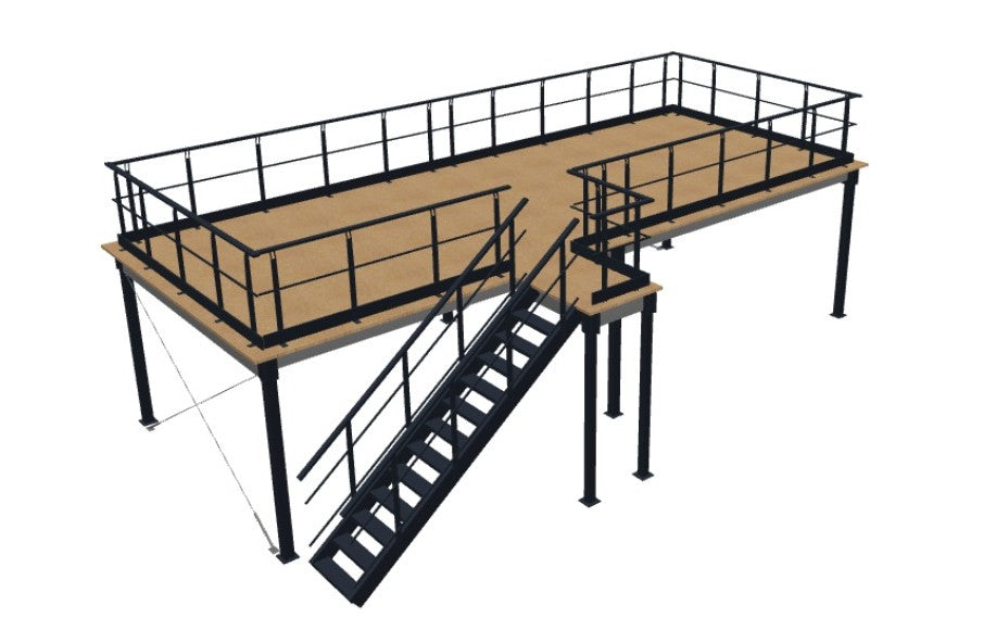 Antresola Magazynowa MANORGA 10×4 m, 40m², nośność 400 kg/m²
