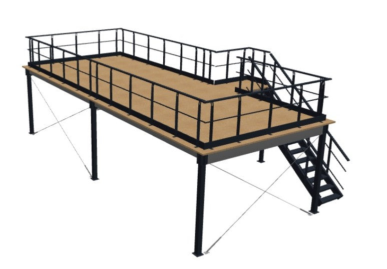 Antresola Magazynowa MANORGA 10×4 m, 40m², nośność 400 kg/m²