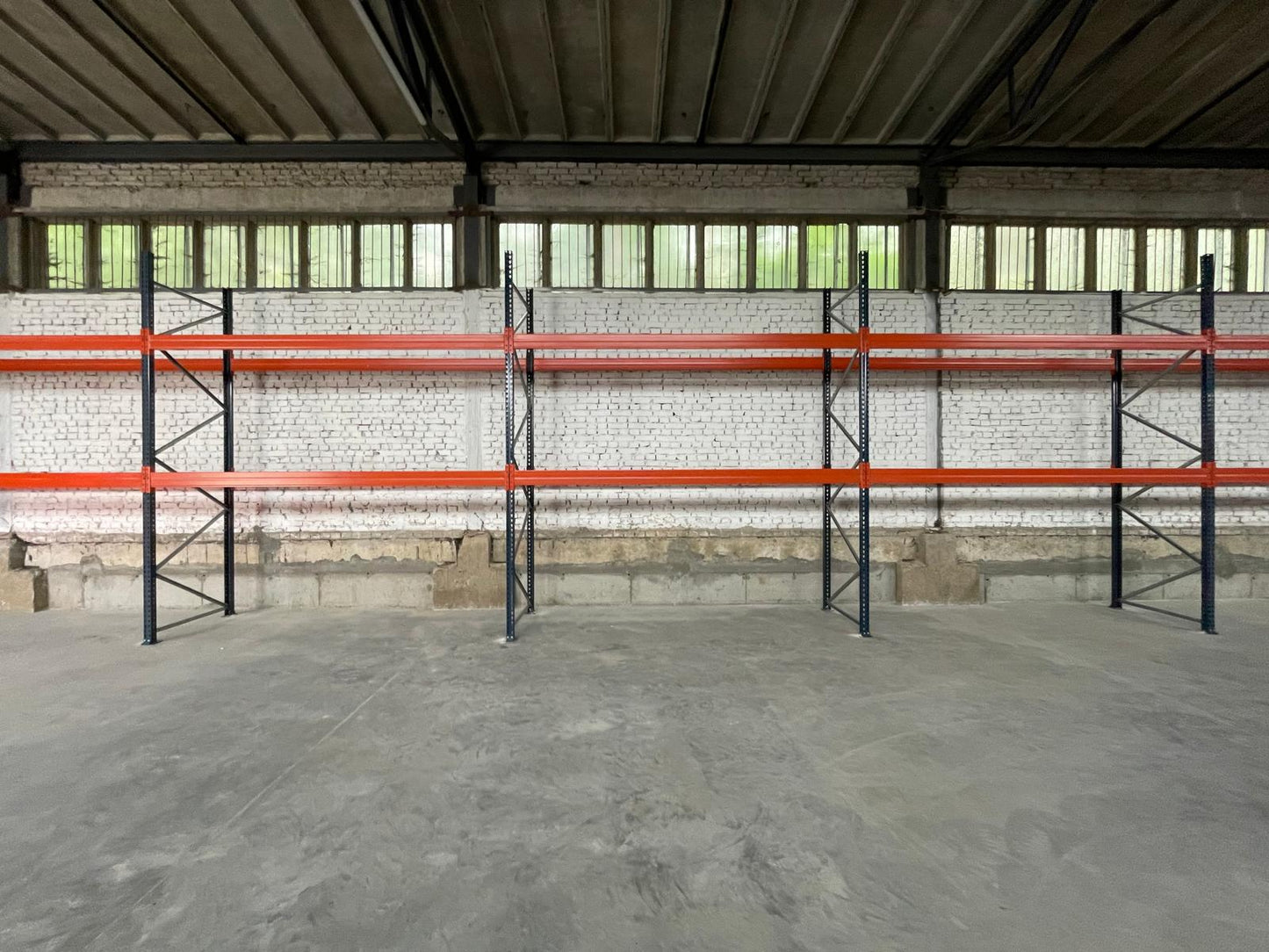 Regał Paletowy Używany MECALUX (H-300cm L-540cm, 0+2, 18 miejsc paletowych) 2400kg