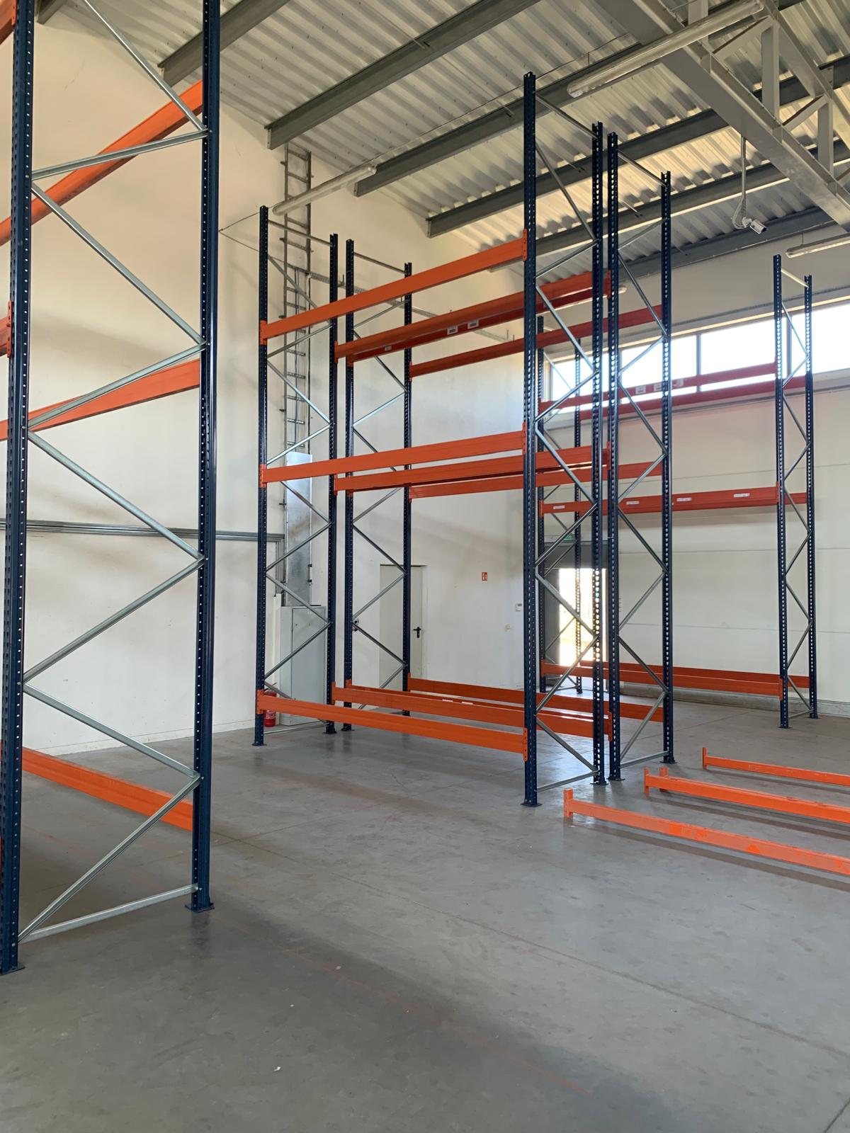 Regał Paletowy Używany MECALUX (H-300cm L-540cm, 0+2, 18 miejsc paletowych) 2400kg