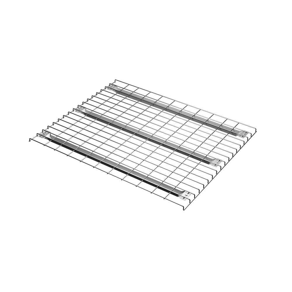 Półka siatkowa ocynkowana TROAX 1100×890 mm, nośność 800 kg/m², wzmocnienie omega