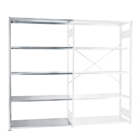 Dostawny Regał Półkowy metalowy ocynkowany 2200mm x 1230mm 80 kg