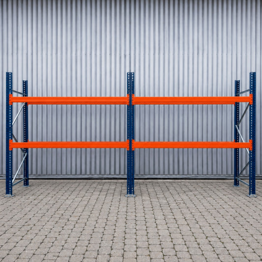 Regał Paletowy Używany MECALUX (H-300cm L-540cm, 0+2, 18 miejsc paletowych) 2400kg