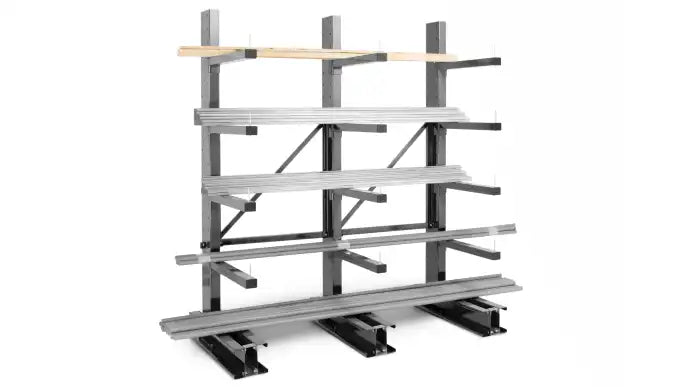Regał wspornikowy MANORGA H-250cm, 3 kolumny, L-315cm, 0+4, nośność wspornika 230kg