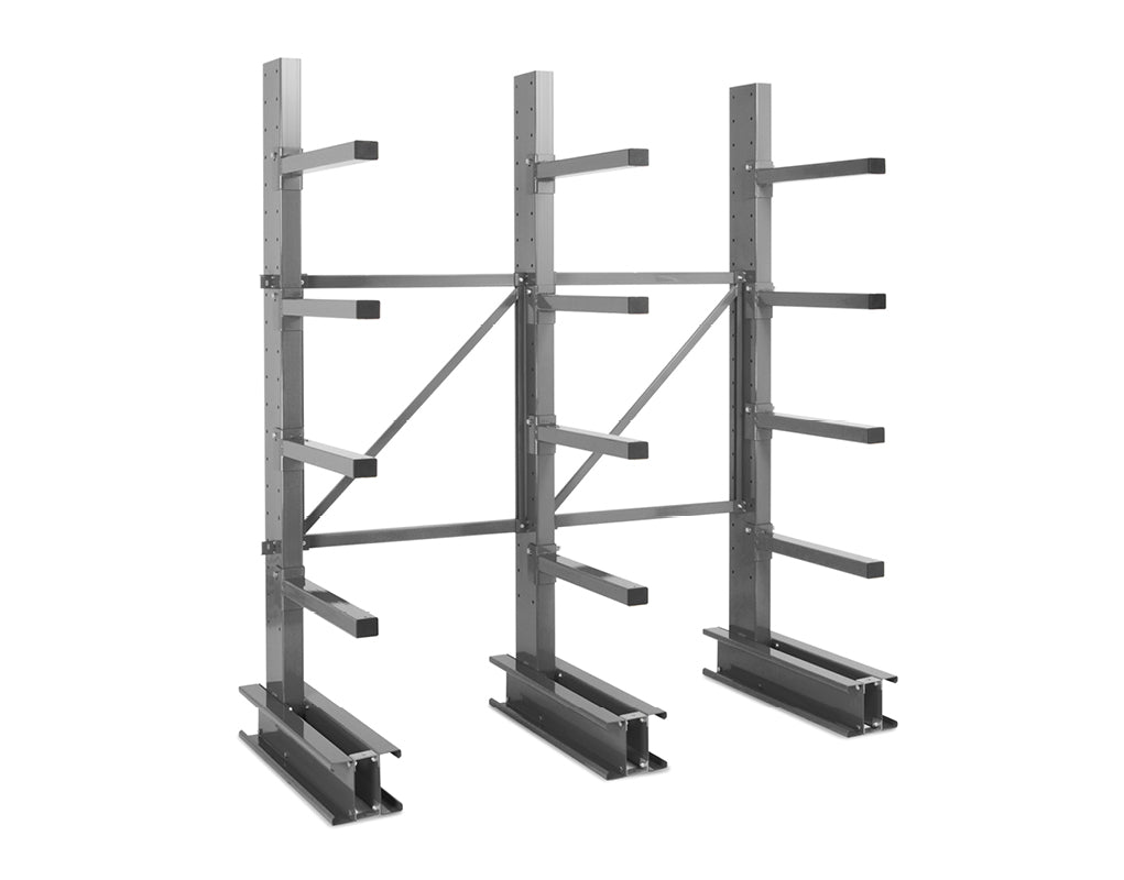 Regał wspornikowy MANORGA H-250cm, 3 kolumny, L-315cm, 0+4, nośność wspornika 230kg